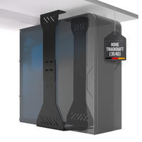 PC-HALTERUNG Schreibtisch - Schwarz - Schwarz, Metall (30/30/59cm) - Ultimate Setup