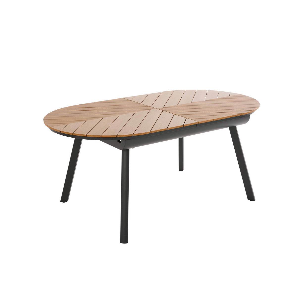 GARTENTISCH, Braun - Braun, Holz (180/100/76cm) - Oviala