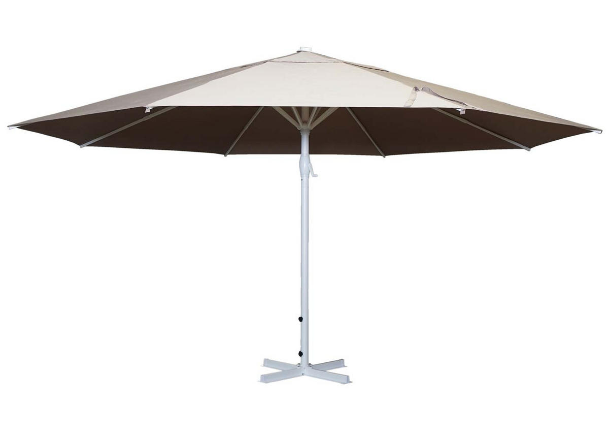 SONNENSCHIRM Cremeweiß - Weiß, Textil (500/500cm) - MCW