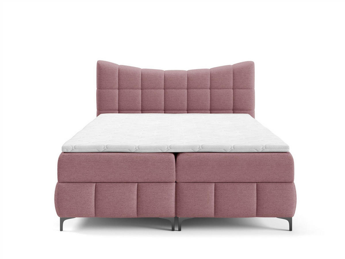 BOXBETT Charles Premi.. In Aragon - Rot, Holzwerkstoff/Textil (160/200cm) - Fun Möbel