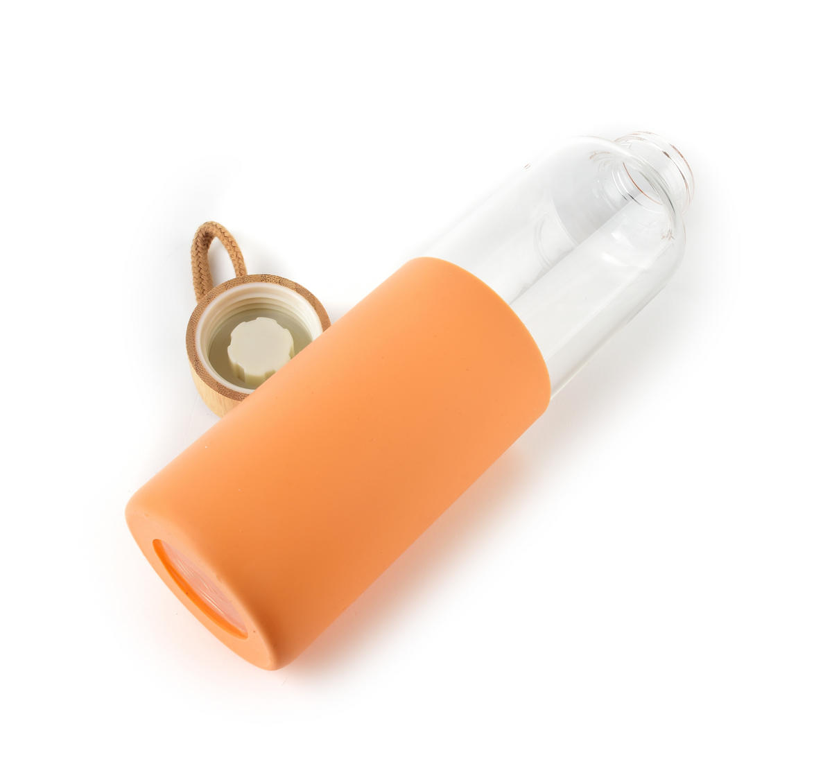TRINKFLASCHE Hollie Orange 7/7/24 cm Glas - Orange, Glas (0.6L) - Mondex
