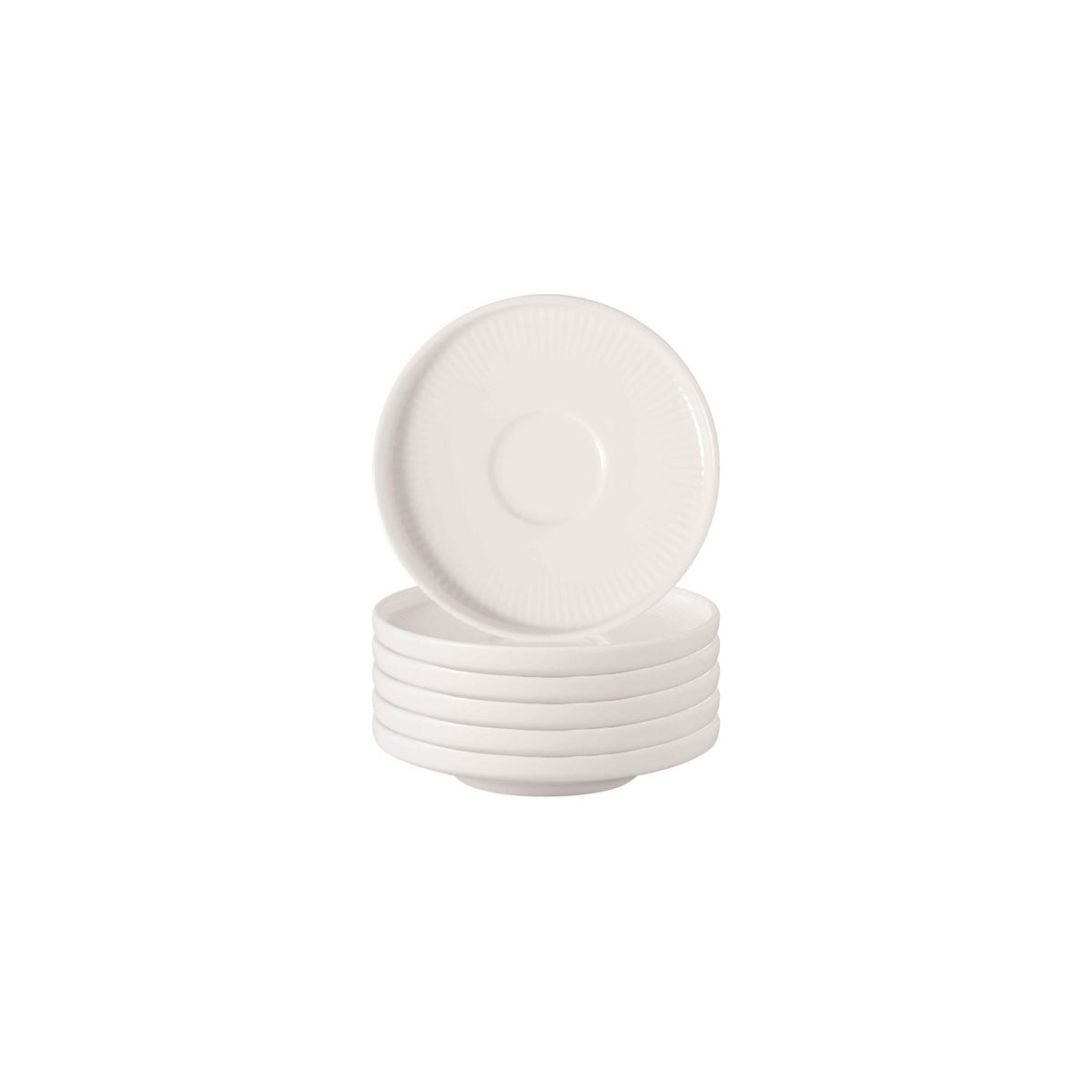 ESPRESSOUNTERTASSEN Afina weiß ø 11,6 cm 6er Set - Weiß, Keramik (11.6cm) - Villeroy & Boch