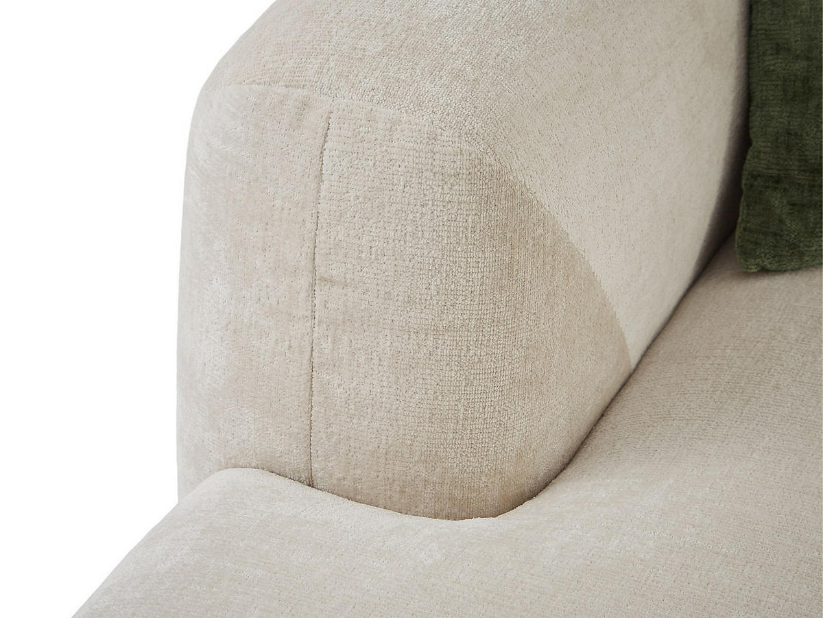 SOFA ohne Schlafmöglichkeit - 5 Personen-Sitzer - Stoff - Beige - - Beige, Textil (307/72/178cm) - Vente-Unique