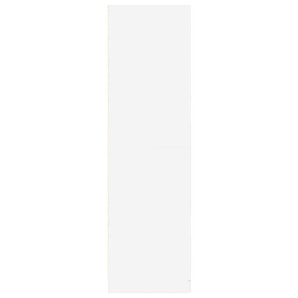 KLEIDERSCHRANK Weiss 80/52/180 Cm Holzwerkstoff - Weiß, Holzwerkstoff (52/180/80cm) - vidaXL