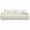 SCHLAFSOFA Ovo Creme 250 cm - Creme/Schwarz, Kunststoff/Textil (250/92/110cm) - Selsey