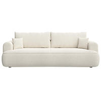 SCHLAFSOFA Ovo Creme 250 cm - Creme/Schwarz, Kunststoff/Textil (250/92/110cm) - Selsey