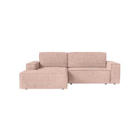 ECKSOFA Kokko mit Schlaffunktion, Hellrosa - Pink, Textil (267/167cm) - Fedve