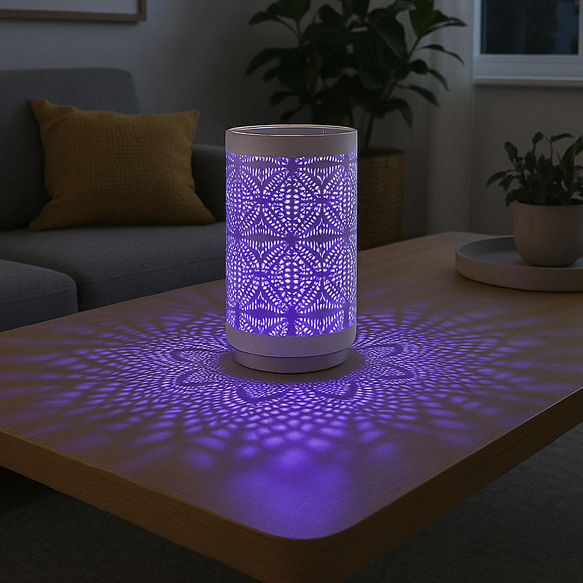 LED TISCHLEUCHTE Weiß 2er Set - Weiß, Metall (8/8/14cm) - Globo Lighting