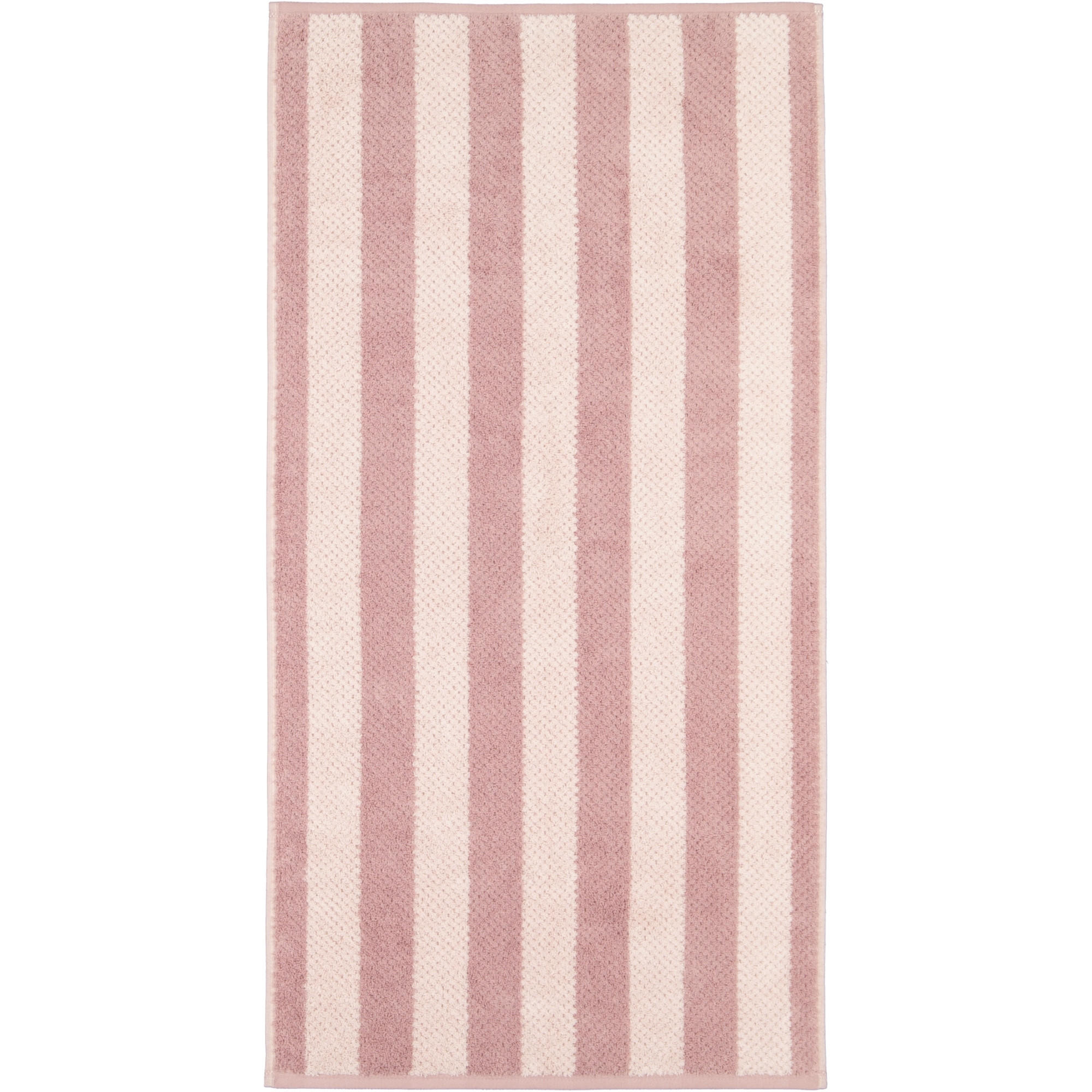 HANDTÜCHER PURE STRIPES 6502 VINTAGE ROSE - 22 - Rosa, Textil (50/100cm) - Cawoe
