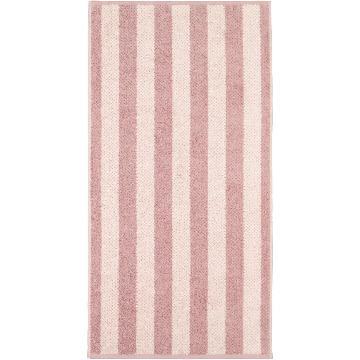HANDTÜCHER PURE STRIPES 6502 VINTAGE ROSE - 22 - Rosa, Textil (50/100cm) - Cawoe