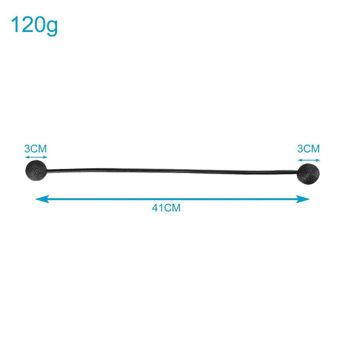 RAFFHALTER SET Gardinenklammer 40/3 cm (2-tlg.) - Schwarz, Kunststoff (3/3/41cm) - Intirilife