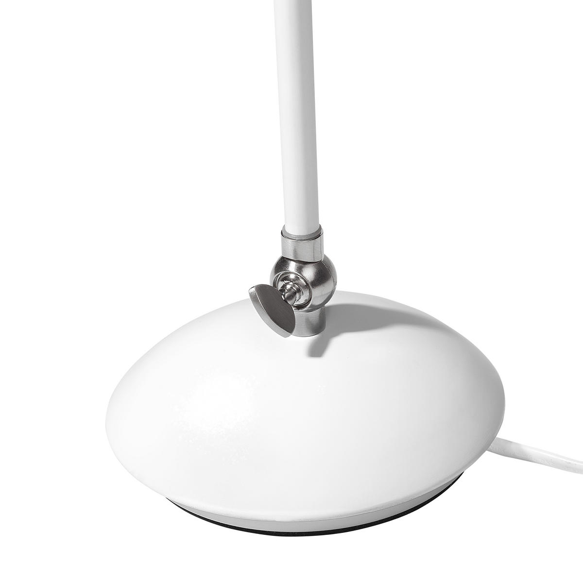 SCHREIBTISCHLAMPE Helmand 11/11/60 cm - Weiß, Metall (11/12/60cm) - Beliani