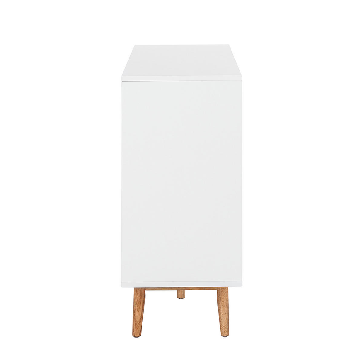 SIDEBOARD - Breite 160 cm - Eichefarben/Weiß, Eichenholz/Holz (160/90/40cm) - home24