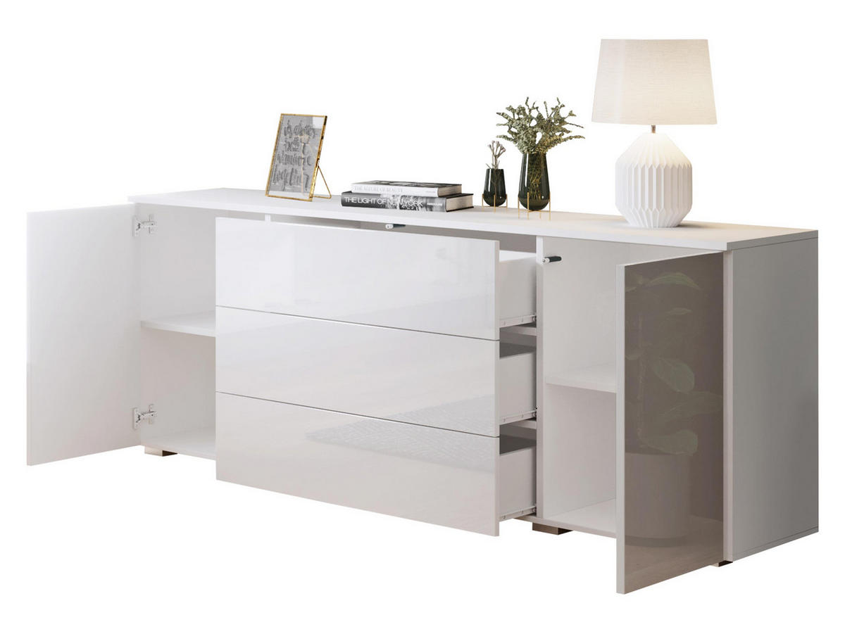 KOMMODE Paris 150 - Eiche Wotan, Holzwerkstoff (150/68/39cm) - MIRJAN24