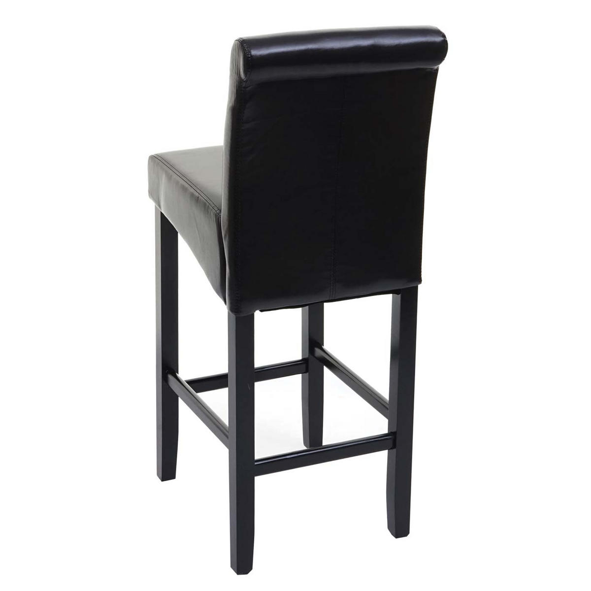 BARHOCKER Schwarz - Schwarz, Leder (39/105/53cm) - MCW