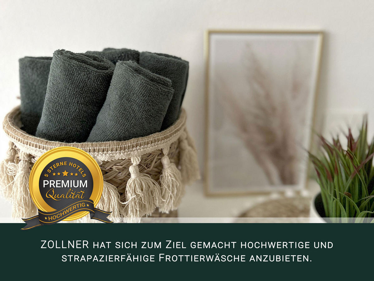 SEIFTÜCHER, 10er-Set, 30x30 cm, 100% Baumwolle, Grau - Anthrazit, Textil (30/30cm) - Zollner