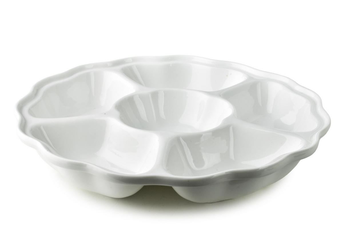 SCHALE Basic weiß 27/27/4.5 cm Porzellan - Weiß, Keramik (27/27/4.5cm) - Mondex