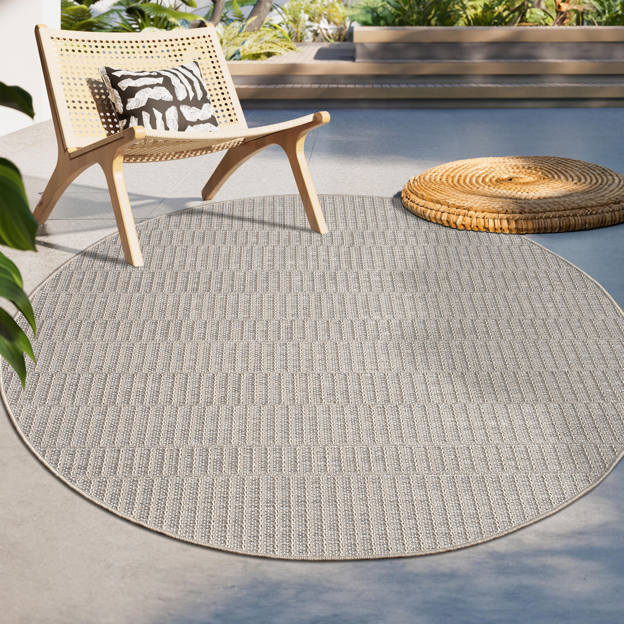 OUTDOORTEPPICH 200/200 cm Vermont 192 - Beige, Textil (200/200cm) - Paco Home