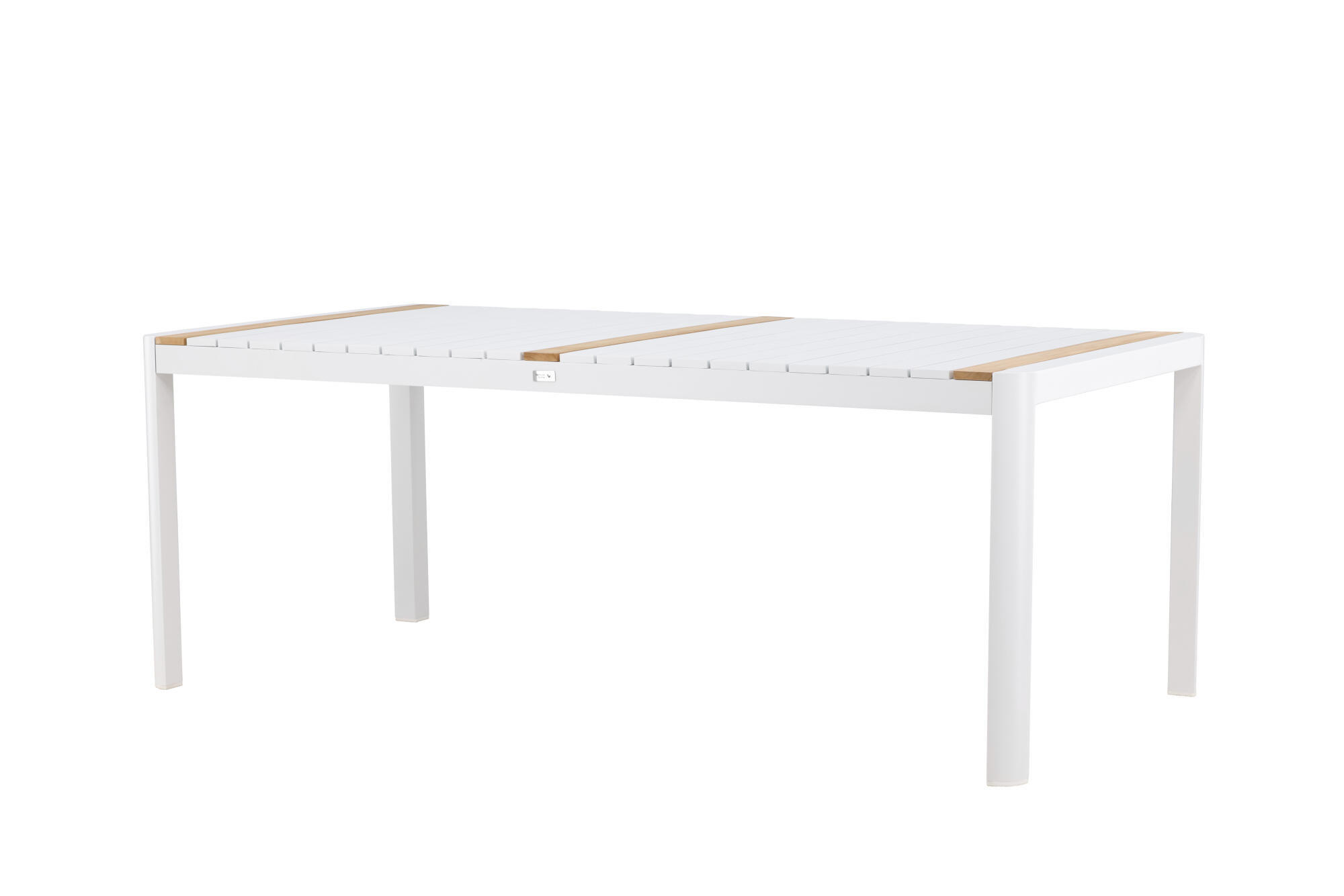 GARTENESSTISCH TOGO Weiß 100x200x75 cm - Weiß, Metall (200/100/75cm) - FURNLUX