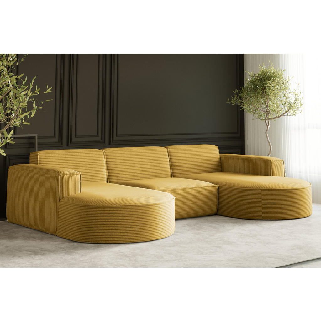 Thumbnail - Kaiser Möbel Ecksofa, Gelb, Holz, 299x165 cm, Wohnzimmer, Sofas & Couches, Wohnlandschaften, Ecksofas