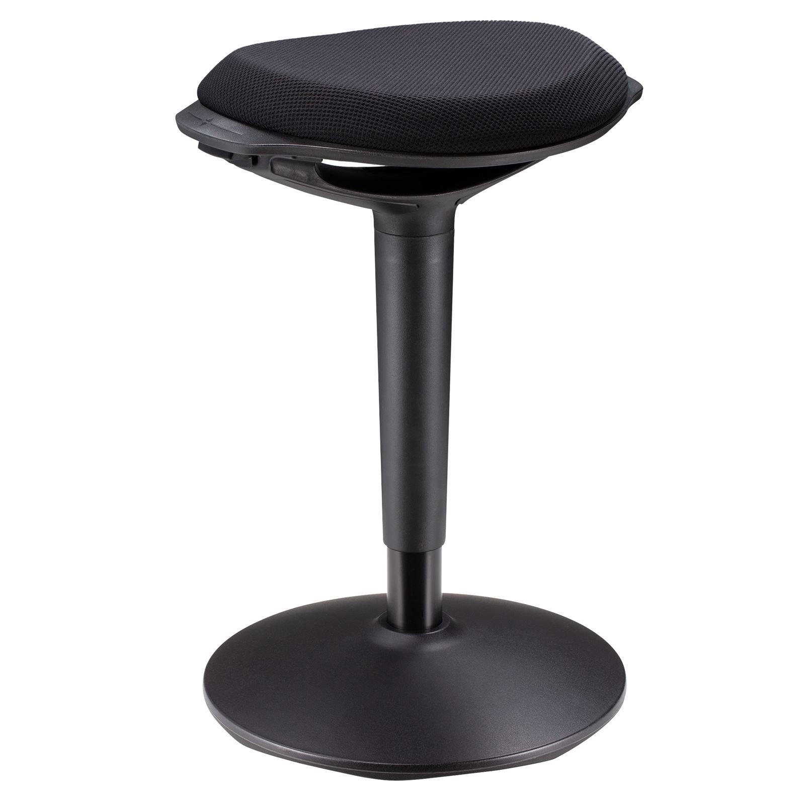 BÜROHOCKER ASTORIA - Schwarz, Textil (42/73/38cm) - CARO-Möbel