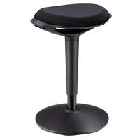 BÜROHOCKER ASTORIA - Schwarz, Textil (42/73/38cm) - CARO-Möbel