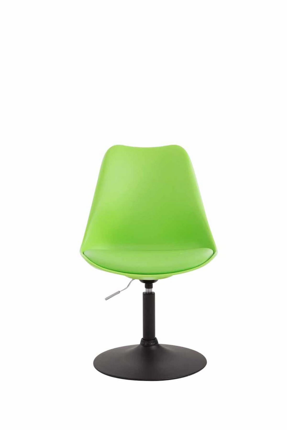 DREHSTUHL 4er Set Kunststoff grün - Schwarz/Grün, Kunststoff/Metall (48/76/57cm) - CLP