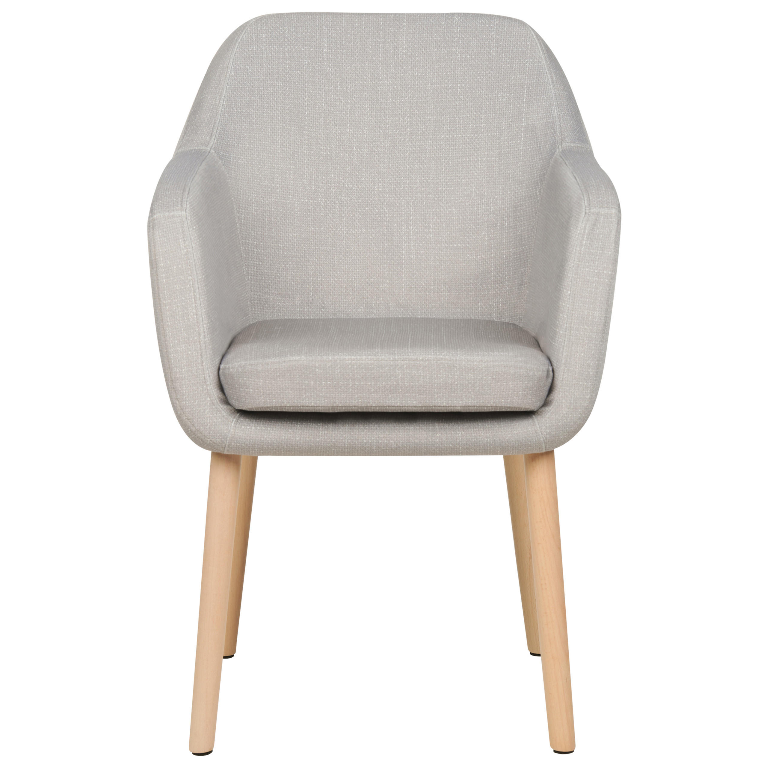 ESSZIMMERSTUHL Samtstoff taupe Yorkville II - Hellbraun/Beige, Textil (56/82/46cm) - Beliani