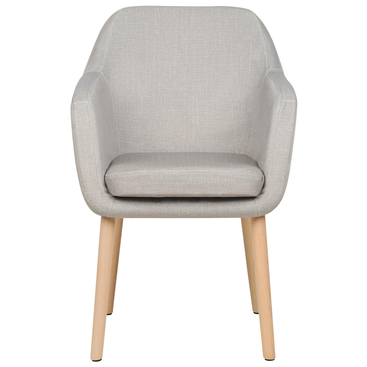 ESSZIMMERSTUHL Samtstoff taupe Yorkville II - Hellbraun/Beige, Textil (56/82/46cm) - Beliani