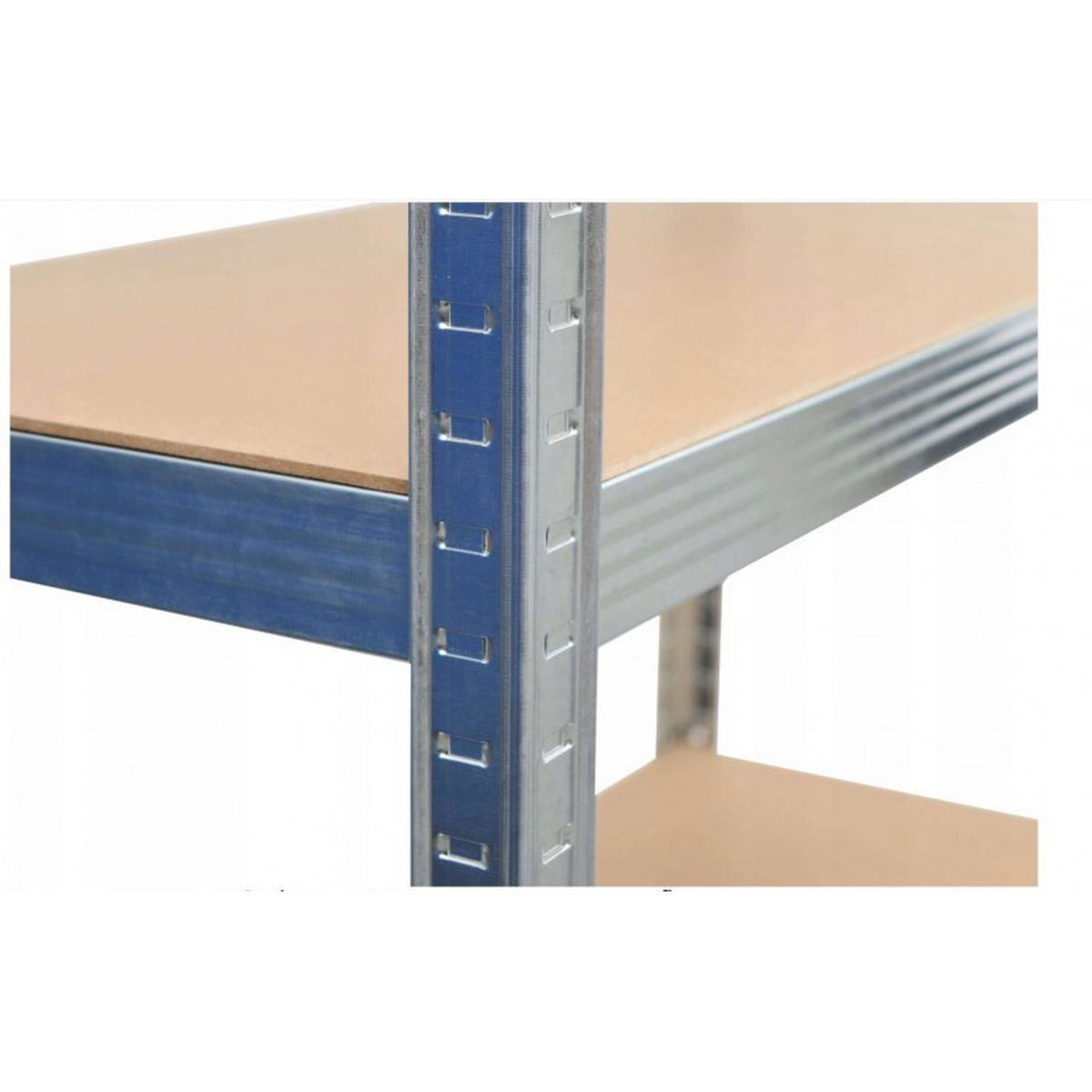 RAFT de colț pentru sarcini grele în metal - argintiu, metal (90/180/40cm) - RAUMHIRSCH FURNITURE