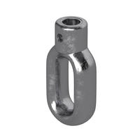 MARKISENÖSE Zink 10 mm für Fleischerhaken - Zinkfarben, Metall (1/6.3/6.3cm) - BAUHELD