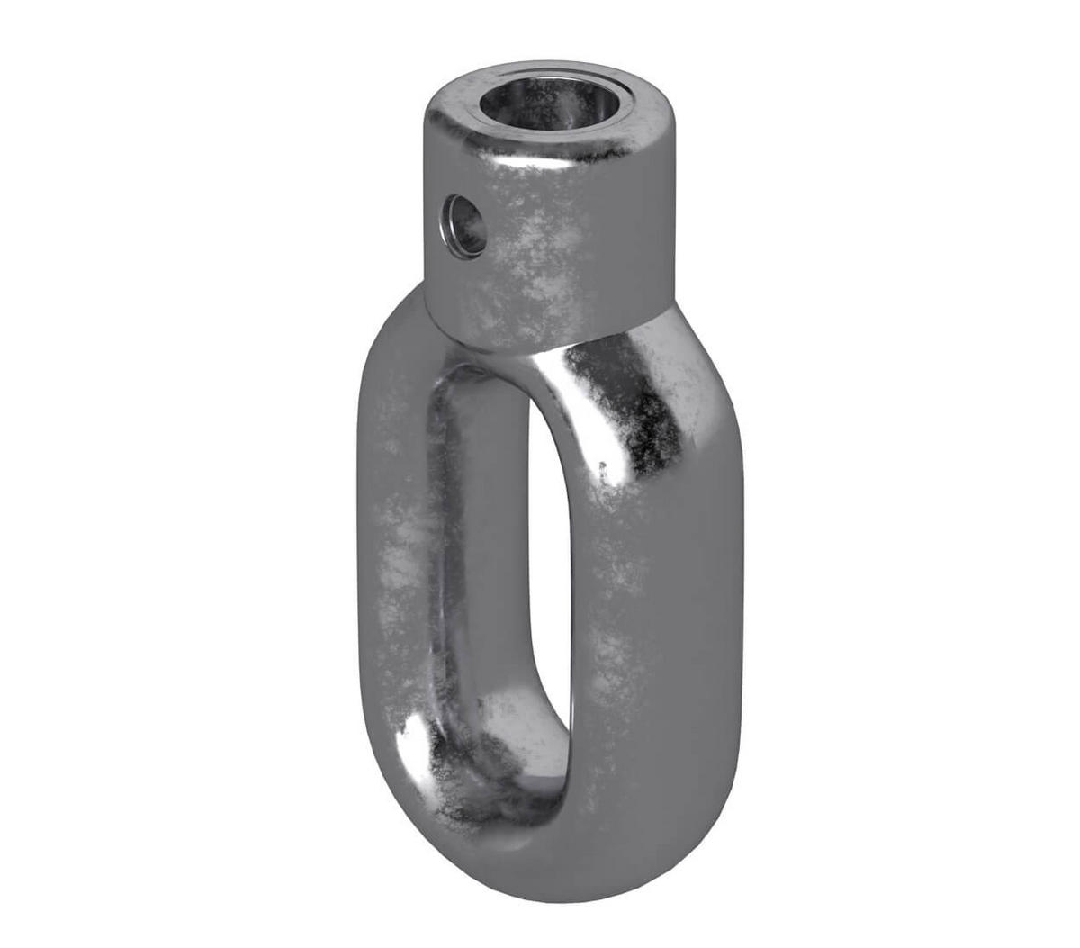 MARKISENÖSE Zink 10 mm für Fleischerhaken - Zinkfarben, Metall (1/6.3/6.3cm) - BAUHELD