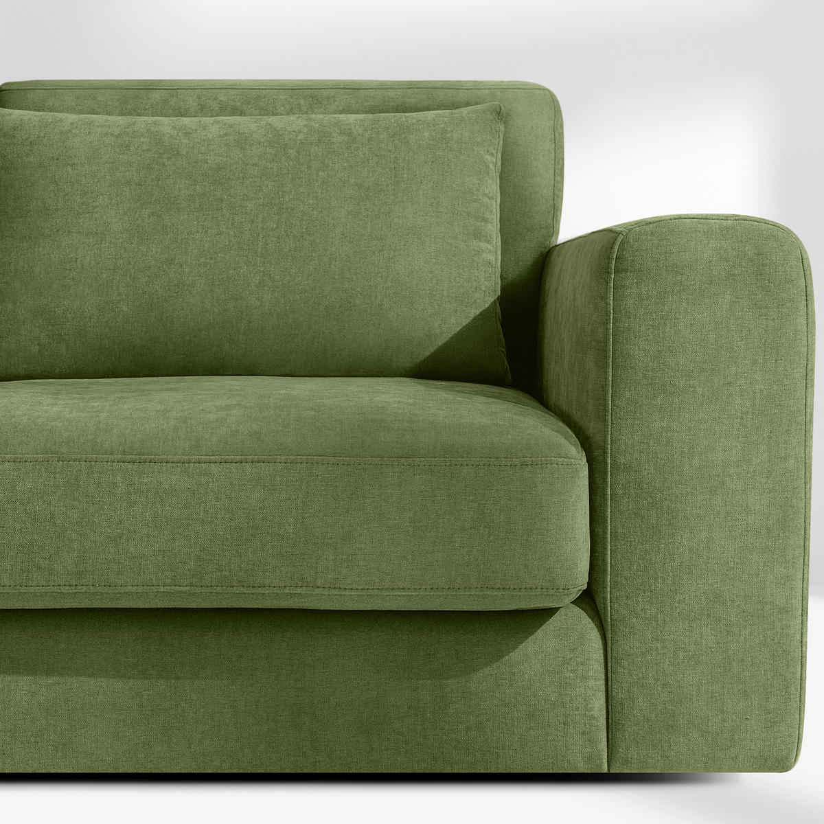 ECKSOFA links VERUS - Grün, Holz/Holzwerkstoff (297/248cm) - KONSIMO®