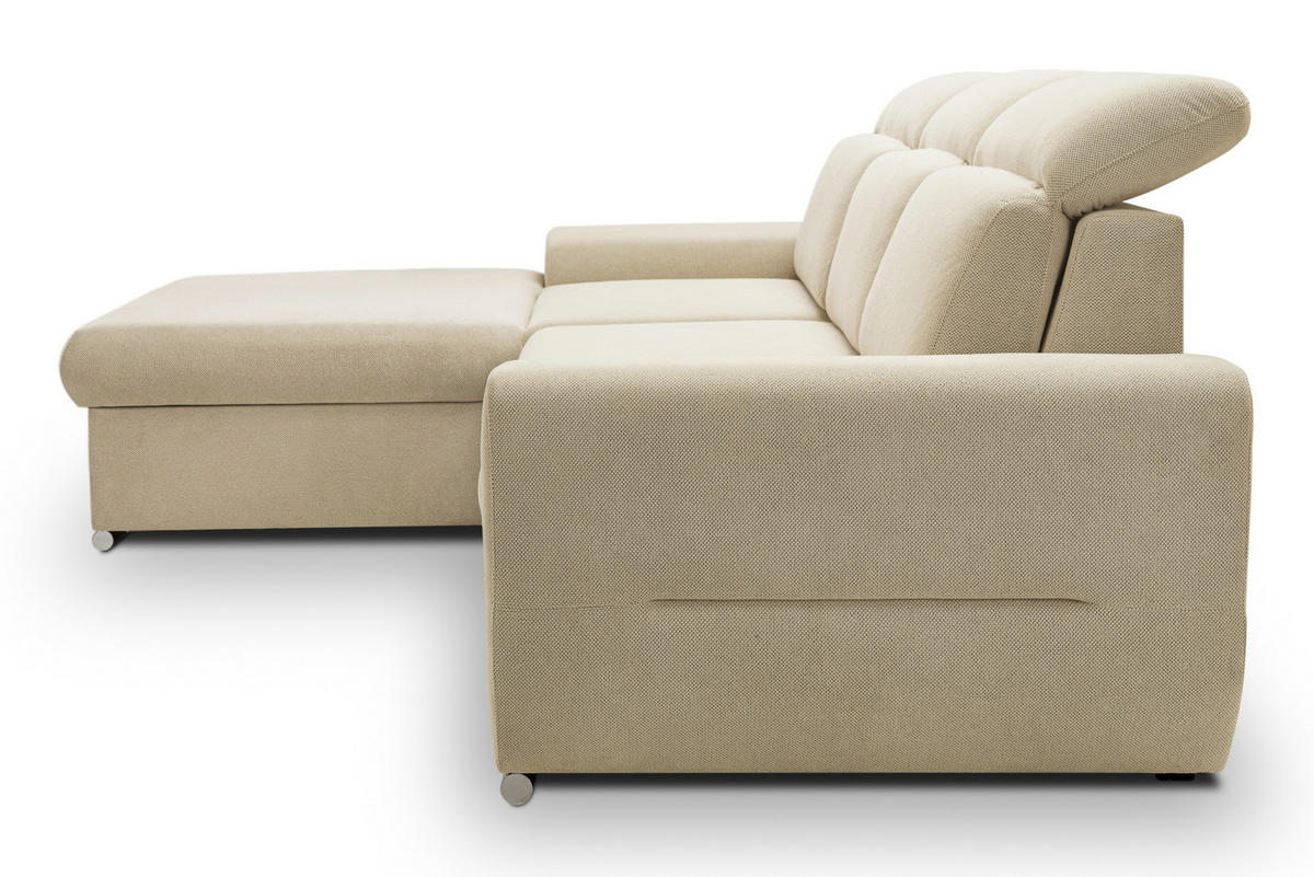 ECKSOFA - FRENSO - Rechts, Blau (Ronda 79) - Blau, Holzwerkstoff (281/183cm) - Möblo