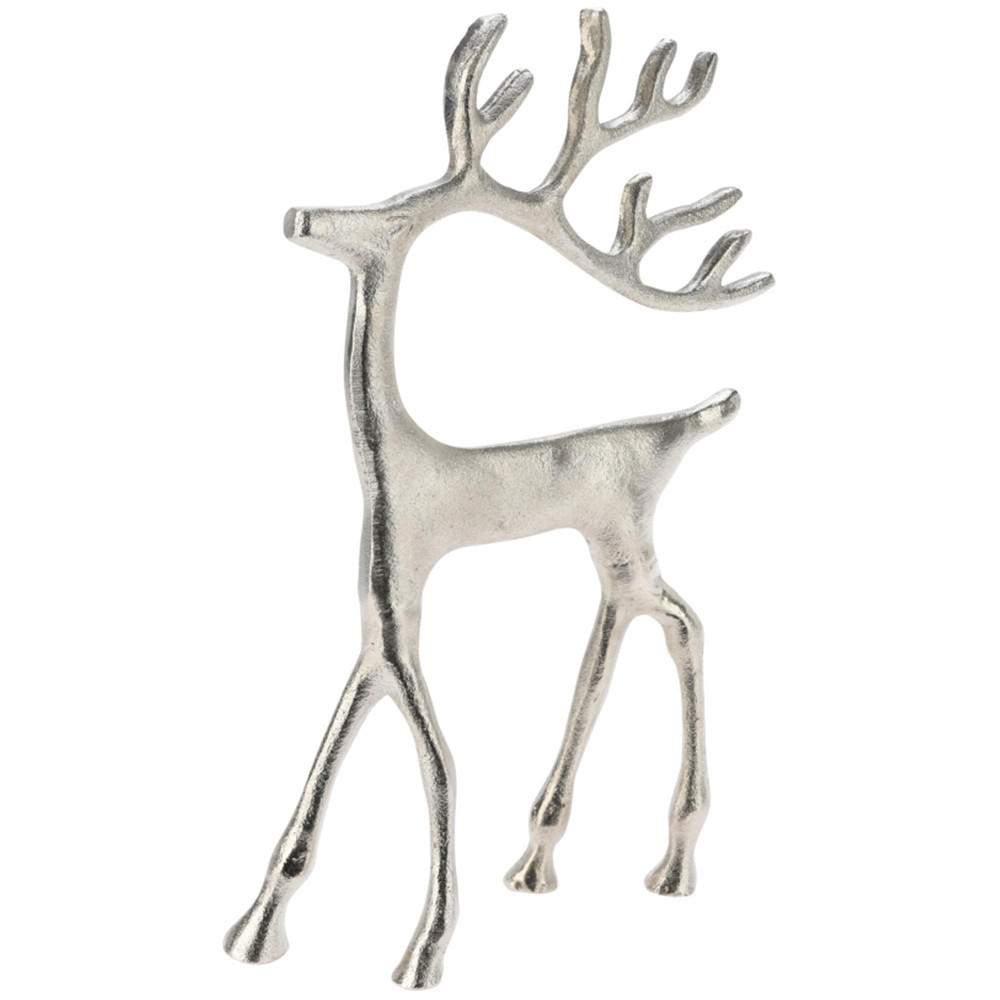 RENTIER-FIGUR Santa Silber 20/6/31 cm Keramik - Silberfarben, Keramik (6/31/20cm) - Mondex