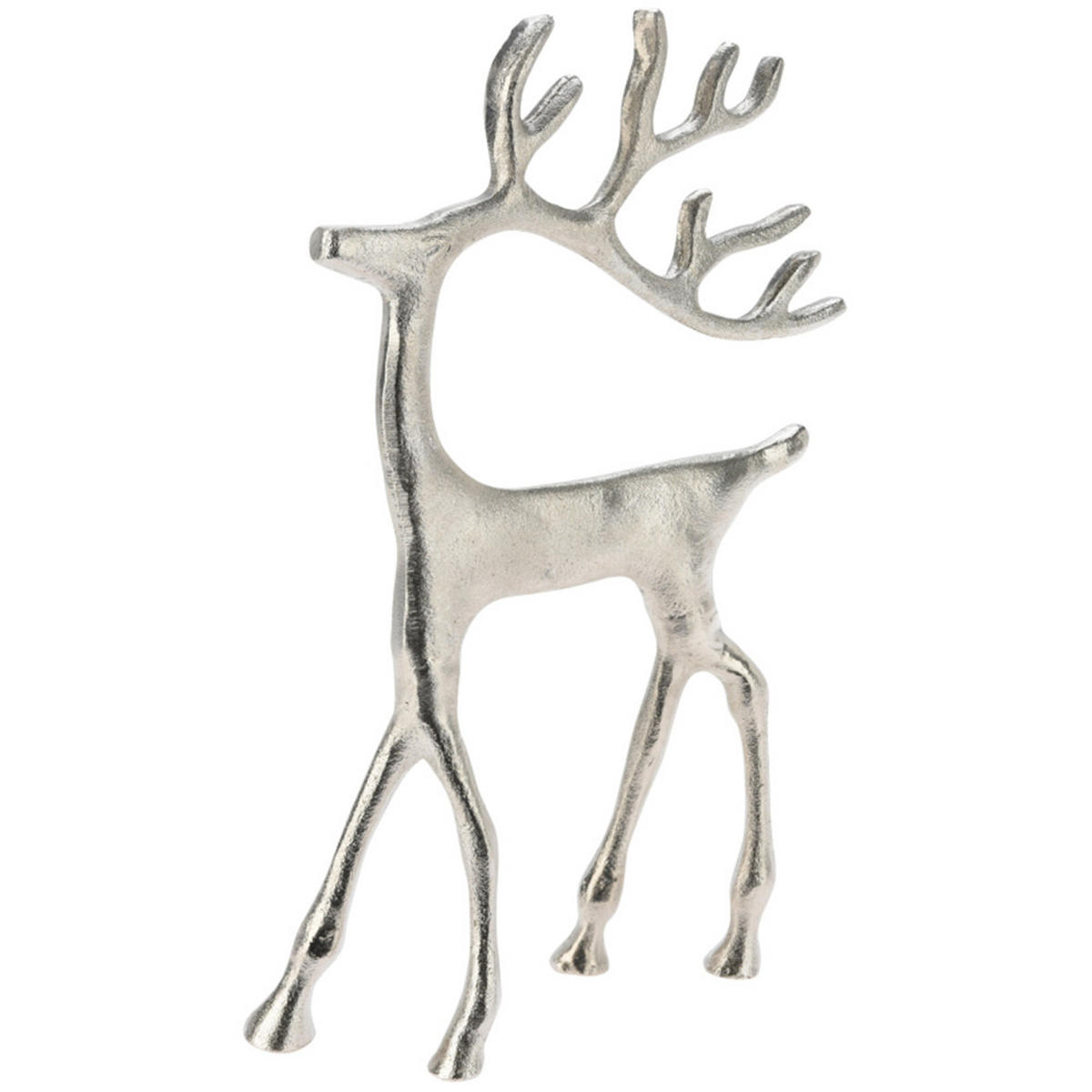 RENTIER-FIGUR Santa Silber 20/6/31 cm Keramik - Silberfarben, Keramik (6/31/20cm) - Mondex