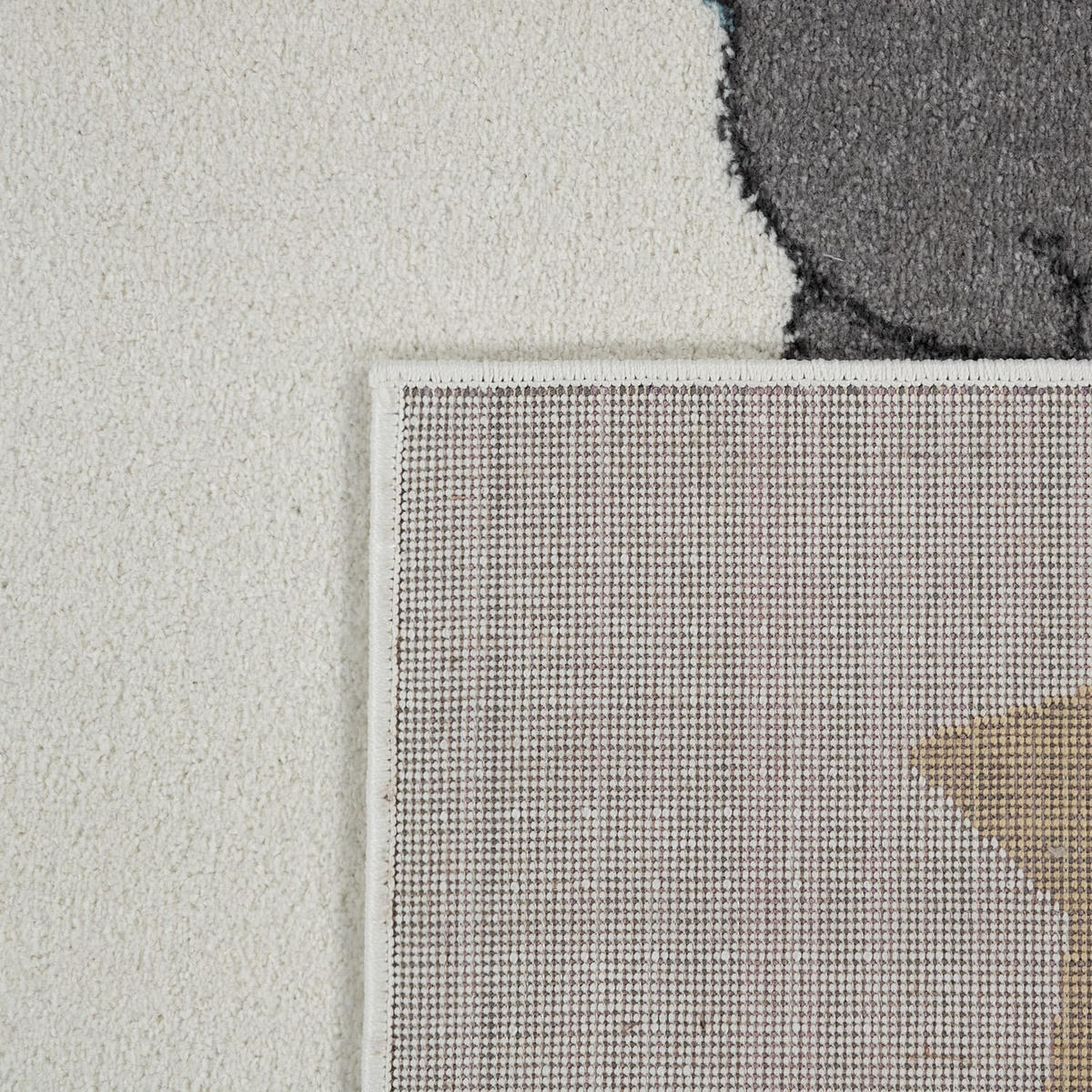 KINDERTEPPICH Ballon mit Tieren Kinderzimmer schmutzabweisend Creme Rechteckig 120x160 - Beige, Textil (120/160cm) - KADIMA DESIGN