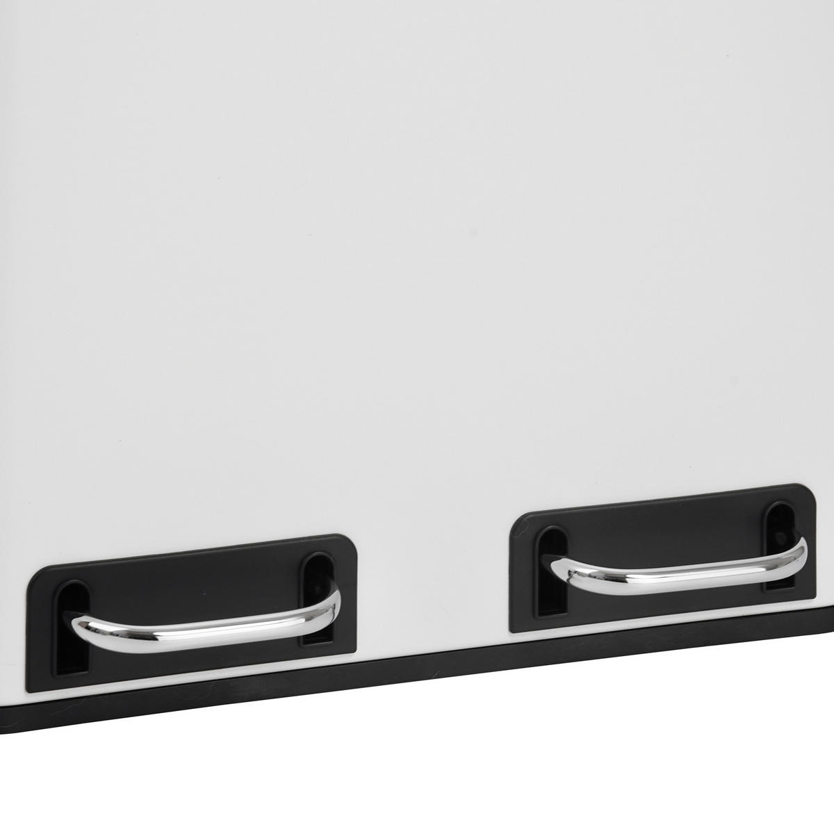 MÜLLEIMER TM2X15 - Weiß, Metall (41/47/31cm) - SVITA
