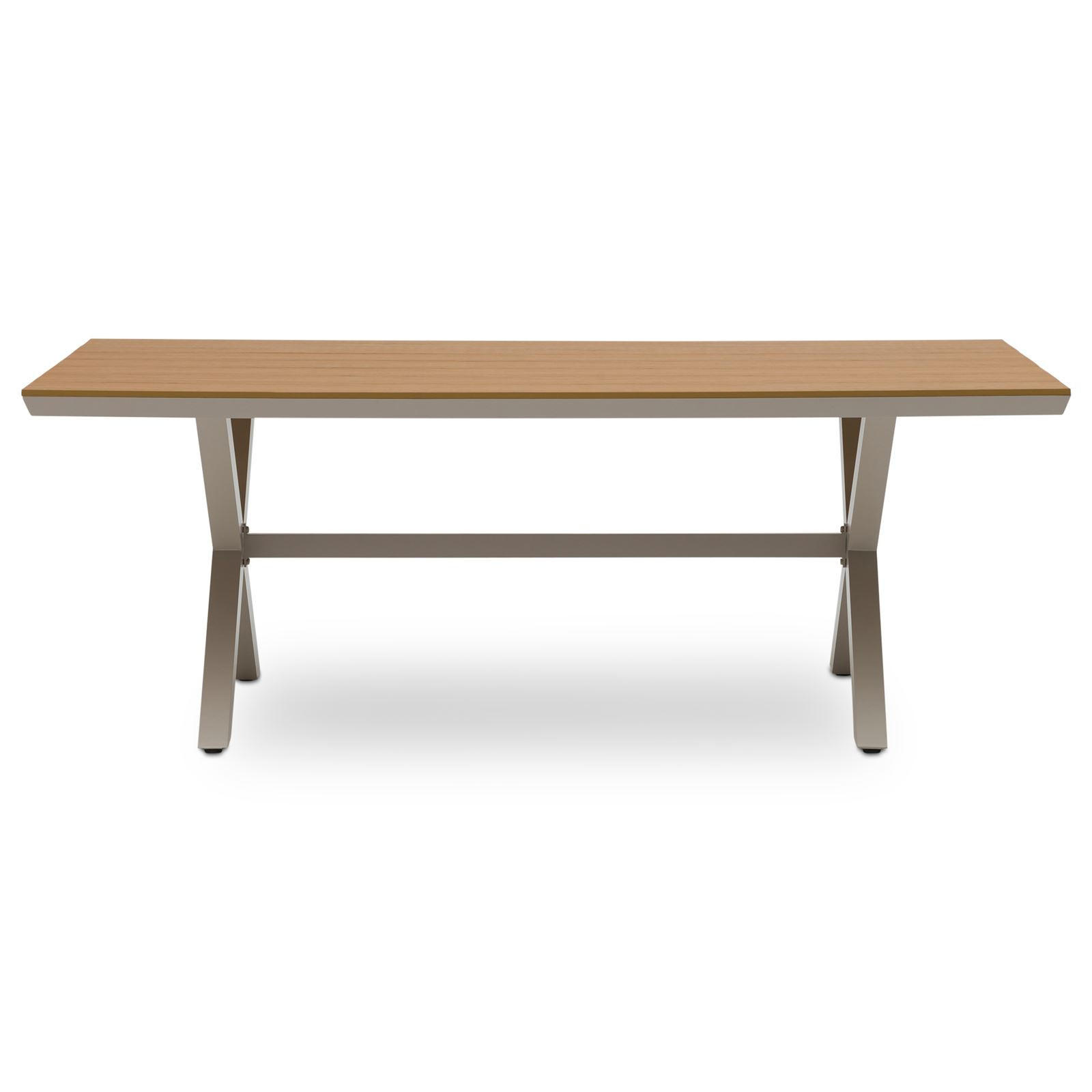 GARTENTISCH WINDY beige, natur - Beige, Metall (100/200/75cm) - IDIMEX