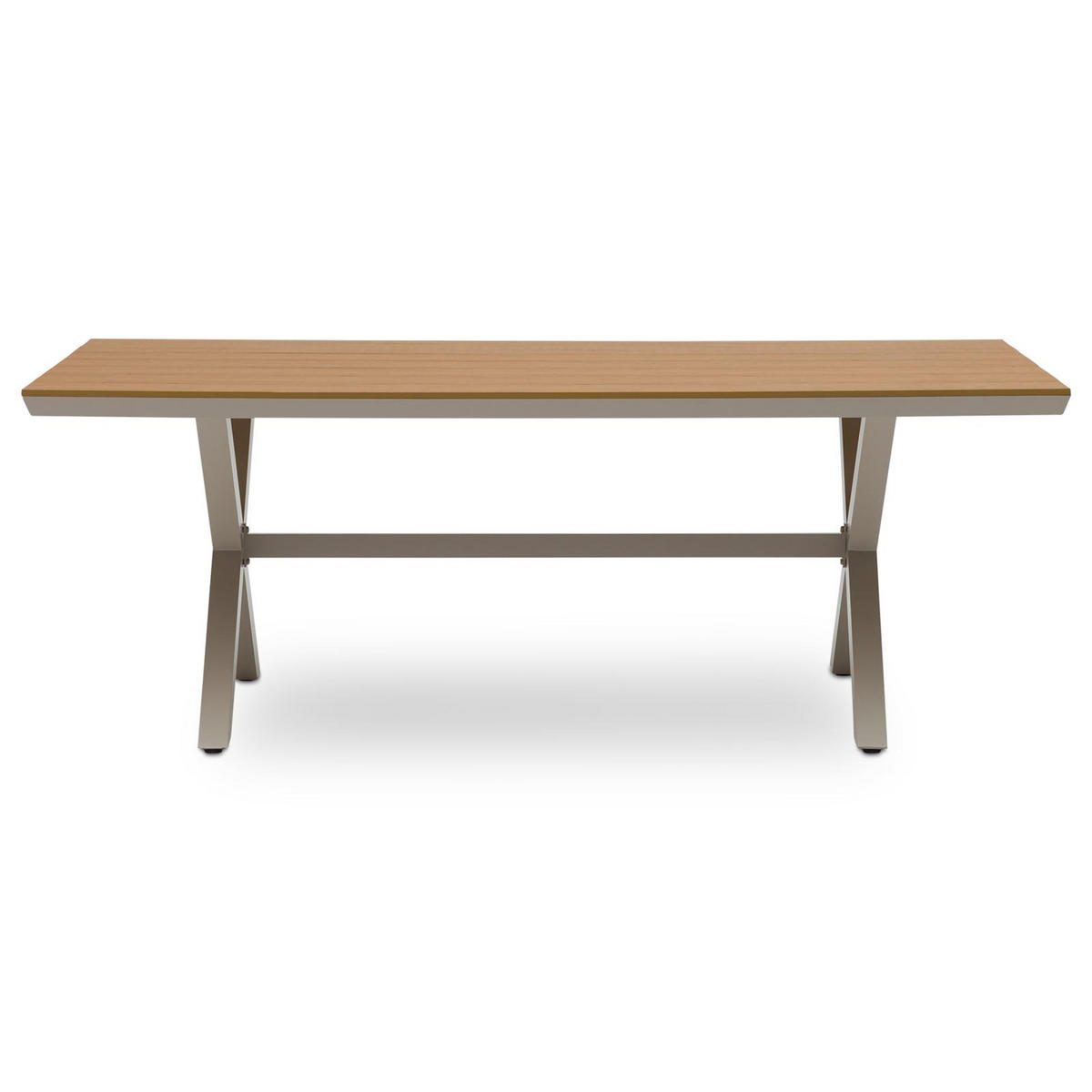 GARTENTISCH WINDY beige, natur - Beige, Metall (100/200/75cm) - IDIMEX