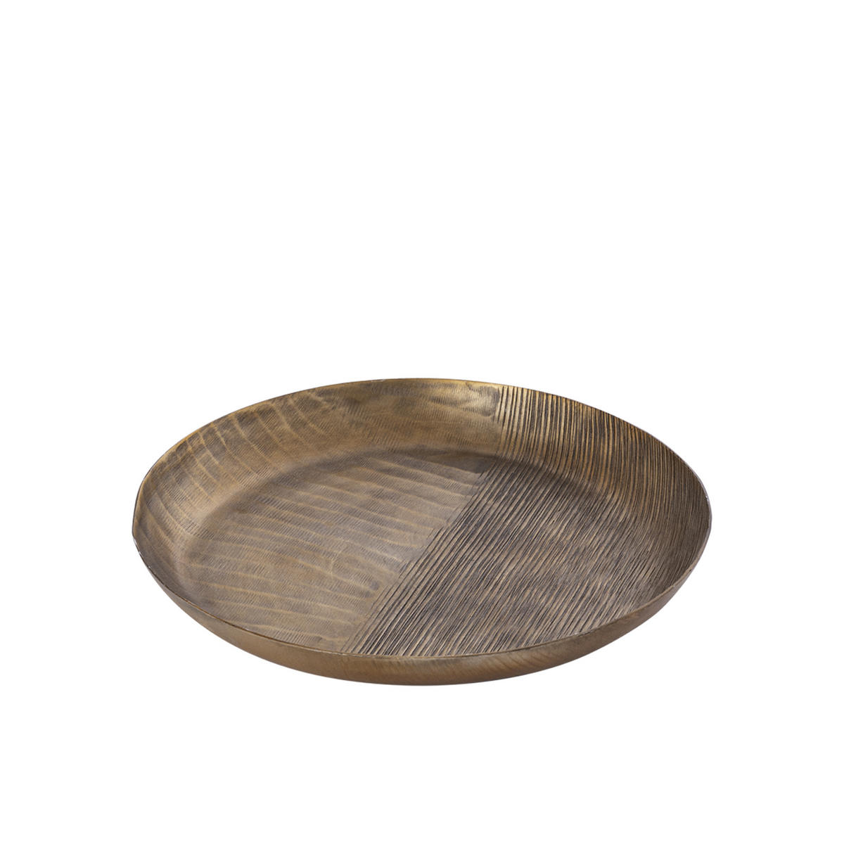 TABLETT Jowad Gold 32/32/3.5cm - Goldfarben, Metall (32/3.5/32cm) - PTMD Collection