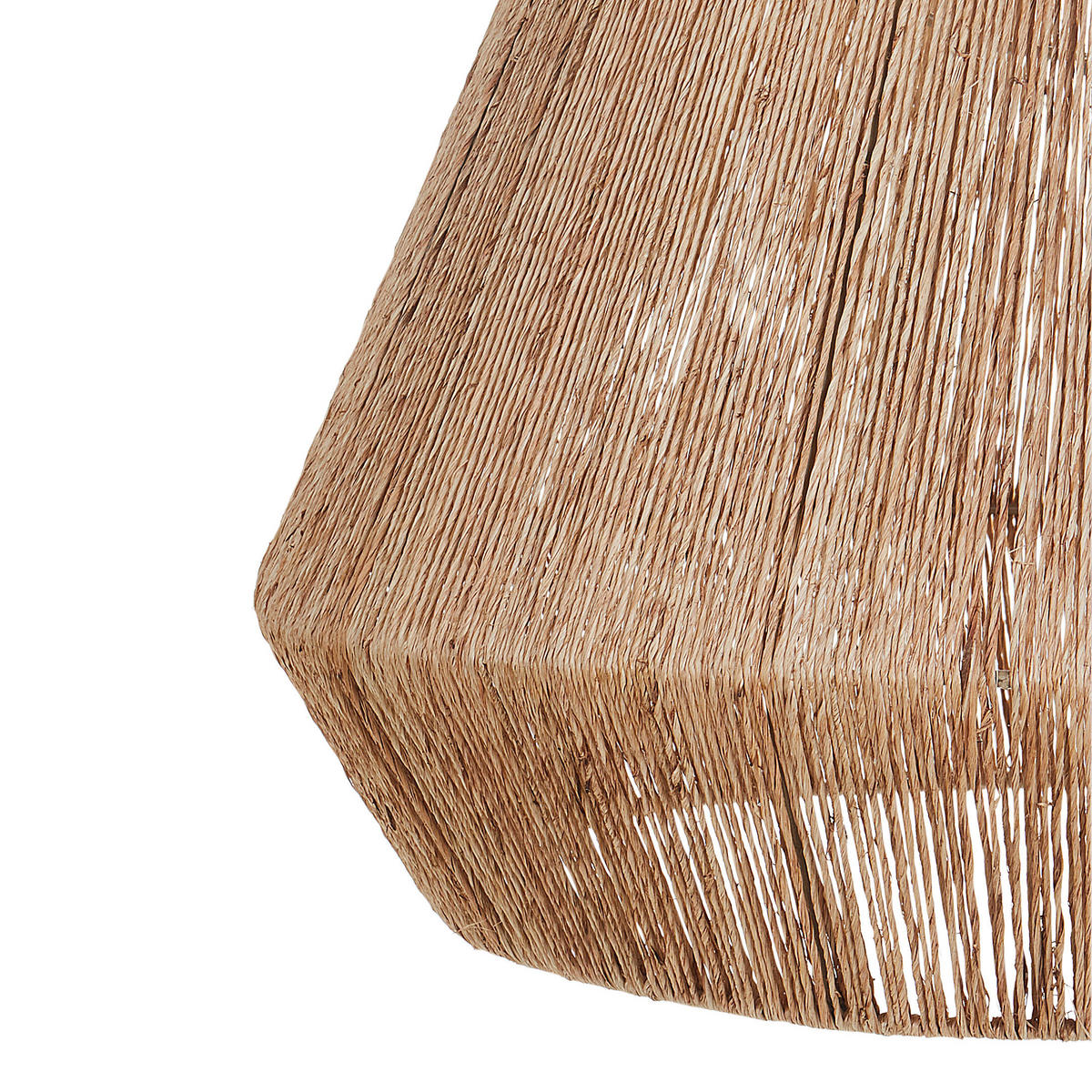 HÄNGELEUCHTE Jute Naturfarben Birau - Naturfarben, Naturmaterialien (48/48/128cm) - Beliani