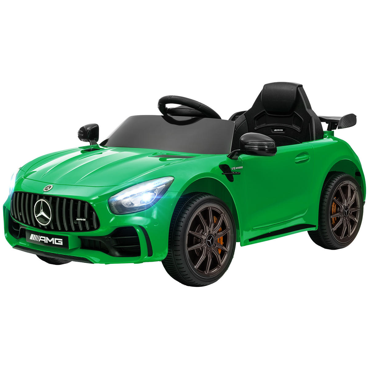 ELEKTRO-KINDERAUTO DE-06215 Mercedes-AMG lizenziert mit Fernbedienung Grün - Grün, Kunststoff/Metall (108/67/46cm) - ComfortXL