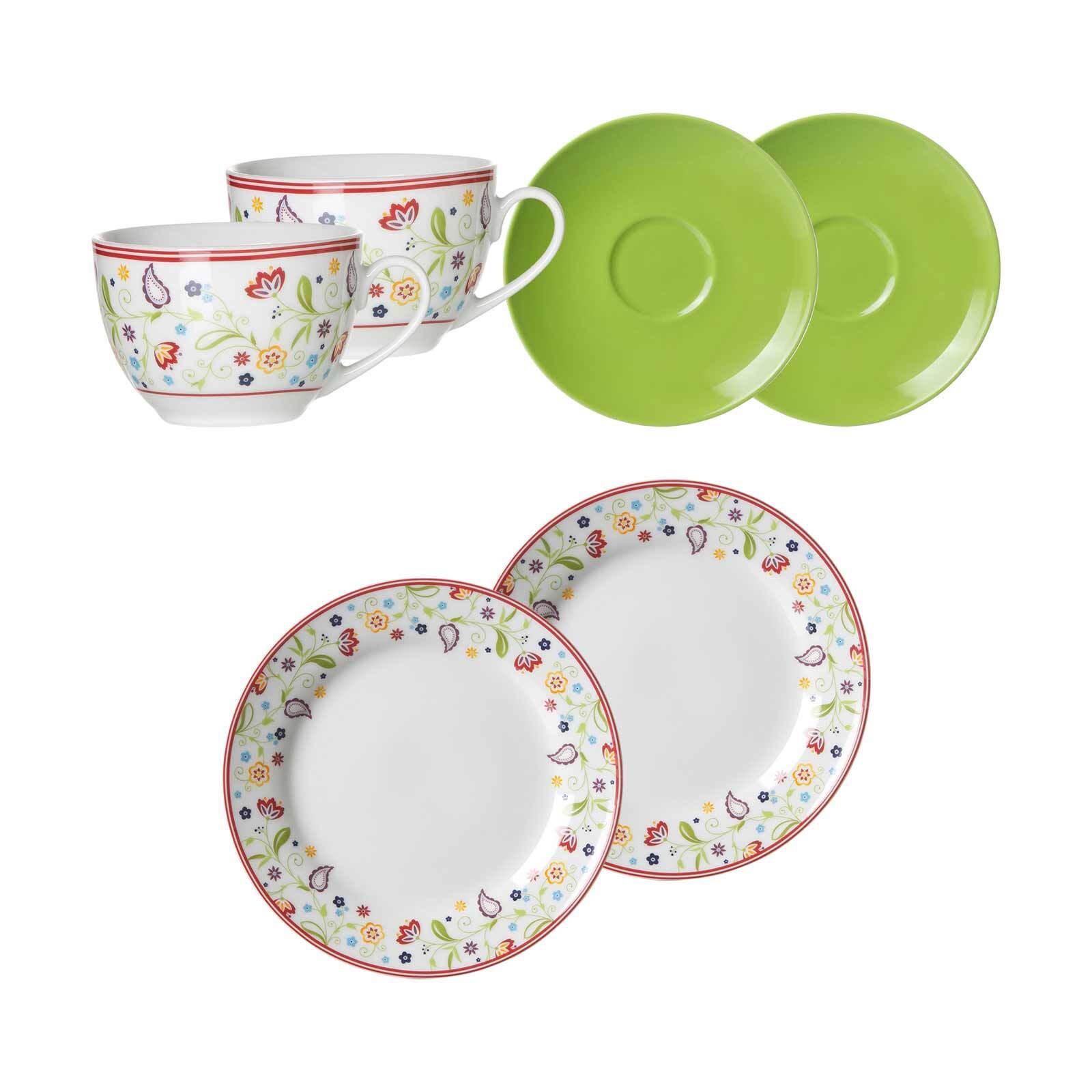 KAFFEESERVICE Shanti Doppio bunt 6er Set - Multicolor, Keramik (1/1/1cm) - Ritzenhoff Breker