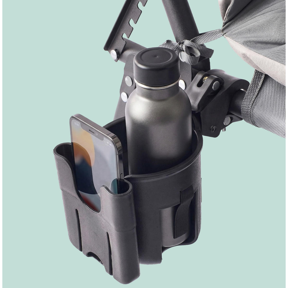 KEMPINGOVÉ lôžko - sivá, kov/textil - Relaxdays