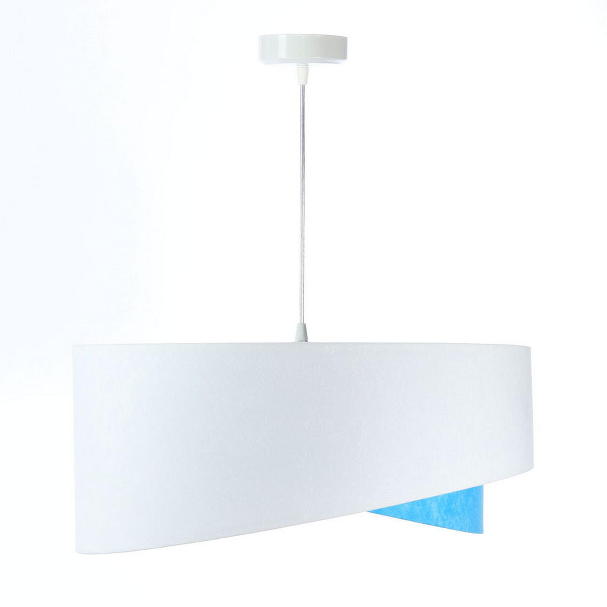 HÄNGELEUCHTE Blau 50/23 cm - Weiß, Kunststoff (50/1.3/23cm) - ONZENO
