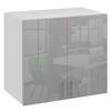 KÜCHENHÄNGESCHRANK G80 2D grau glanz - Grau, Holzwerkstoff (80/60/31cm) - roe furniture