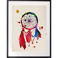 POSTER Traumfänger Aquarell 24X30cm Rahmenlos - Klar, Papier (24/5/30cm) - Nacnic