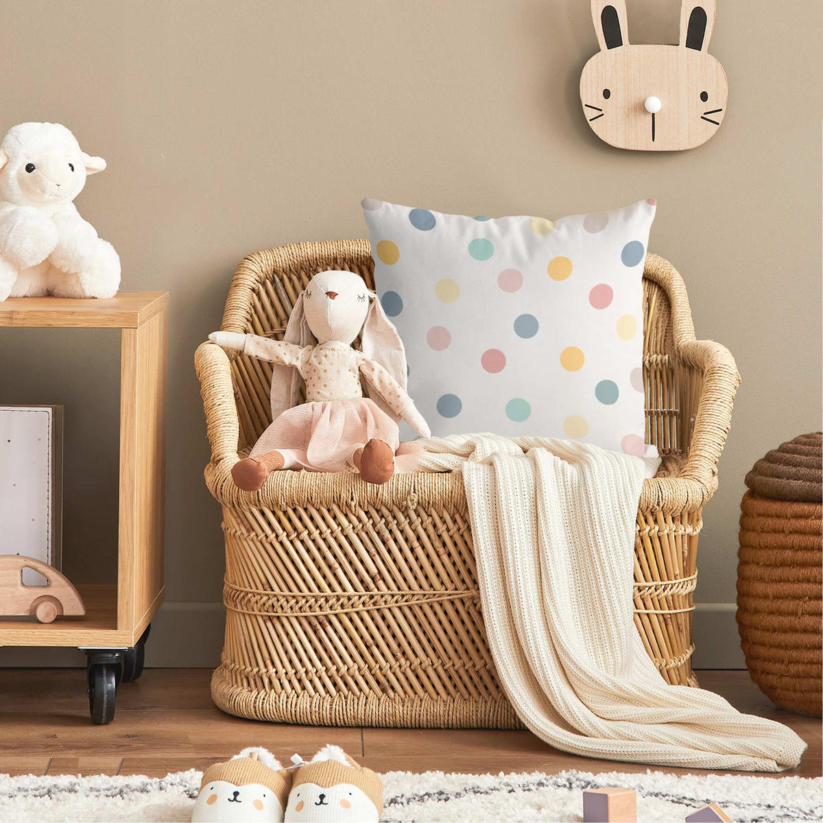 KISSENBEZUG Konfetti Punkte Muster 50/50 cm - Multicolor, Textil (50/50cm) - Bilderwelten