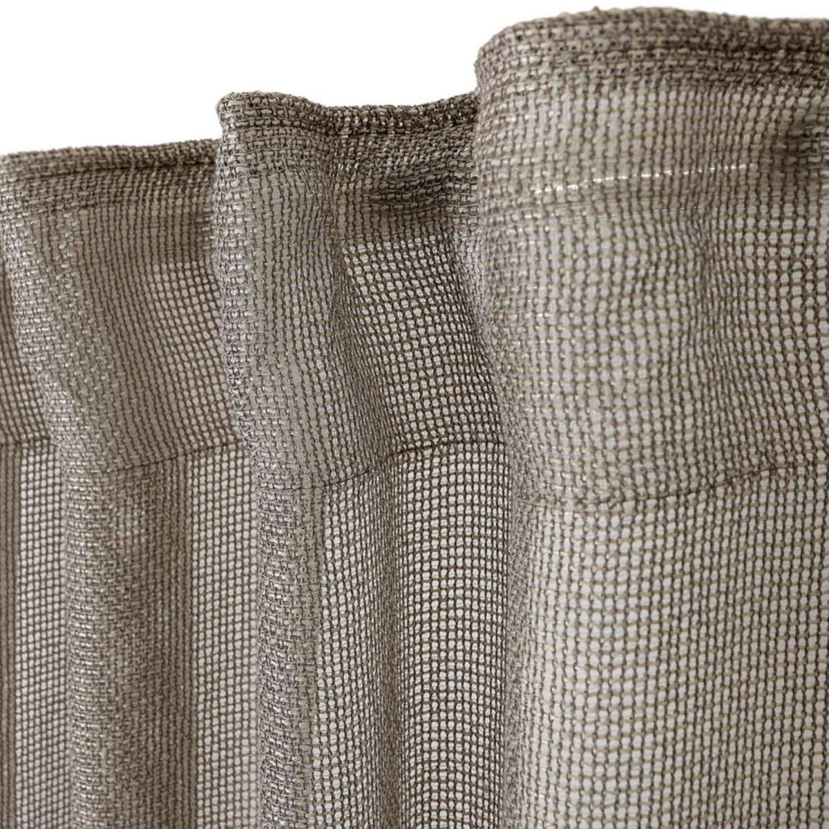 TRANSPARENTER SCHLAUFENVORHANG BEVERLY - Grau, Textil (130/1/250cm) - Esprit